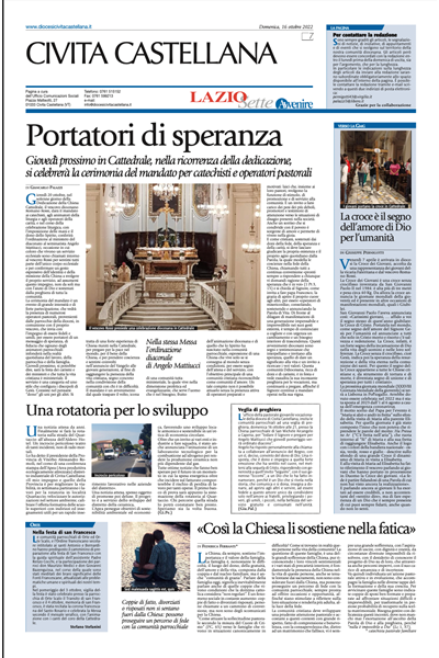 Avvenire - pagina diocesana del 16/10/2022